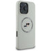 Karl Lagerfeld Silicone Double Heads And Circle MagSafe case for iPhone 16 Pro Max beige - Cell phone cases