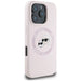 Karl Lagerfeld Silicone Double Heads And Circle MagSafe Case for iPhone 16 Pro Max Pink - Cell phone cases