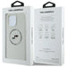 Karl Lagerfeld Silicone Double Heads And Circle MagSafe Case for iPhone 16 Pro Beige - Cell phone cases