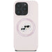 Karl Lagerfeld Silicone Double Heads And Circle MagSafe Case for iPhone 16 Pro Max Pink - Cell phone cases