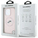 Karl Lagerfeld Silicone Double Heads And Circle MagSafe Case for iPhone 16 Pro Max Pink - Cell phone cases