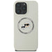 Karl Lagerfeld Silicone Double Heads And Circle MagSafe case for iPhone 16 Pro Max beige - Cell phone cases