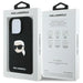 Karl Lagerfeld Silicone Karl Head Print MagSafe iPhone 16 Pro Case - Black - Cell phone cases and covers<<<HurtelXML