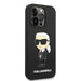 Karl Lagerfeld Silicone Ikonik case for iPhone 14 Pro Max - black - Cell phone cases and covers<<<HurtelXML