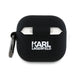 Karl Lagerfeld Silicone Karl&Chaupette Head 3D Case for AirPods 4 - Black - Cell phone cases and covers<<<HurtelXML