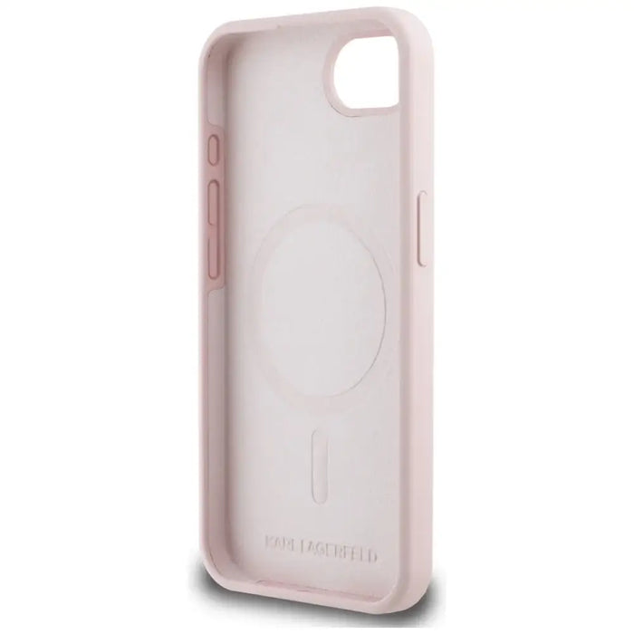 Karl Lagerfeld Silicone Karl&Choupette Heads MagSafe iPhone 16e Case - Pink - Cell phone cases and covers<<<HurtelXML