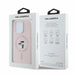 Karl Lagerfeld Silicone Karl&Choupette Heads Ring MagSafe Case for iPhone 16 Pro - Pink - Cell phone cases