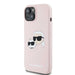 Karl Lagerfeld Silicone Karl&Choupette MagSafe case for iPhone 15 / 14 / 13 - pink - Cell phone cases