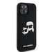 Karl Lagerfeld Silicone Karl&Choupette MagSafe case for iPhone 15 / 14 / 13 - black - Cell phone cases