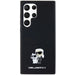 Karl Lagerfeld Silicone Karl&Choupette Metal Pin case for Samsung Galaxy S23 Ultra - black - Cell phone cases