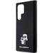 Karl Lagerfeld Silicone Karl&Choupette Metal Pin case for Samsung Galaxy S23 Ultra - black - Cell phone cases