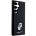 Karl Lagerfeld Silicone Karl&Choupette Metal Pin case for Samsung Galaxy S23 Ultra - black - Cell phone cases