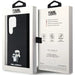 Karl Lagerfeld Silicone Karl&Choupette Metal Pin case for Samsung Galaxy S23 Ultra - black - Cell phone cases