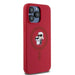 Karl Lagerfeld Silicone Karl&Choupette Ring MagSafe case for iPhone 15 Pro Max - red - Cell phone cases