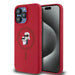 Karl Lagerfeld Silicone Karl&Choupette Ring MagSafe case for iPhone 15 Pro Max - red - Cell phone cases