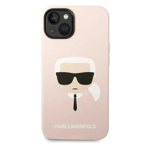 Karl Lagerfeld Silicone Karl`s Head Case for iPhone 14 / 15 / 13 6.1’’ - pink - Cell phone cases and covers<<<HurtelXML