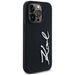 Karl Lagerfeld Silicone Metal Script Logo Case for iPhone 14 Pro Black - Cell phone cases and covers<<<HurtelXML