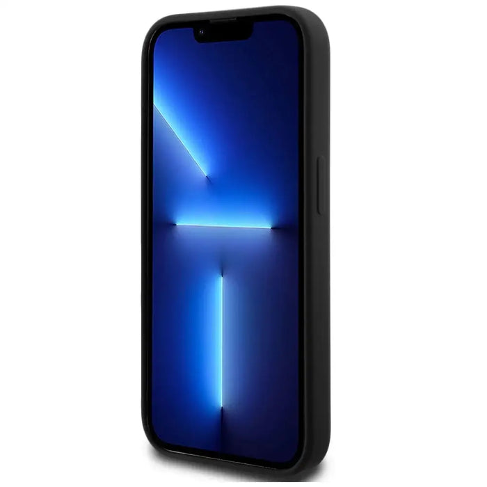 Karl Lagerfeld Silicone Metal Script Logo Case for iPhone 14 Pro Black - Cell phone cases and covers<<<HurtelXML