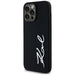 Karl Lagerfeld Silicone Metal Script Logo Case for iPhone 14 Pro Max Black - Cell phone cases and covers<<<HurtelXML