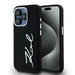 Karl Lagerfeld Silicone Metal Script Logo iPhone 15 Pro Max Case - Black - Cell phone cases and covers<<<HurtelXML