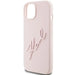 Karl Lagerfeld Silicone Karl Script case for iPhone 15 - pink - Cell phone cases and covers<<<HurtelXML