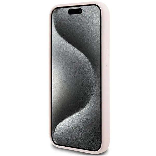 Karl Lagerfeld Silicone Karl Script case for iPhone 15 - pink - Cell phone cases and covers<<<HurtelXML
