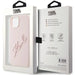 Karl Lagerfeld Silicone Karl Script case for iPhone 15 - pink - Cell phone cases and covers<<<HurtelXML