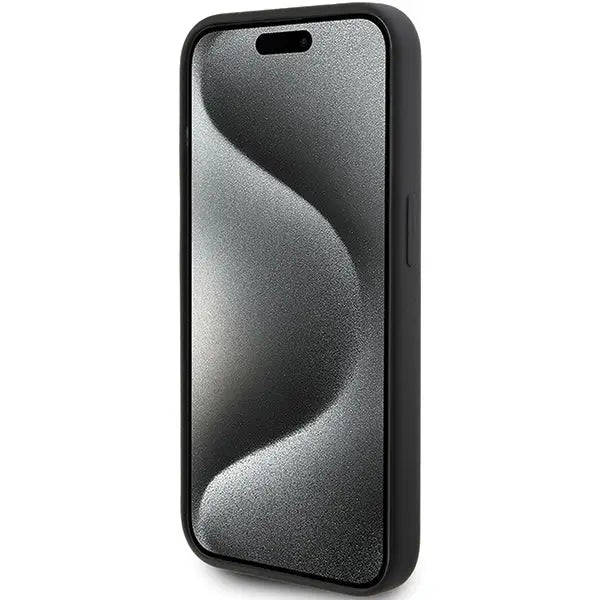 Karl Lagerfeld Silicone Karl Script case for iPhone 15 Pro - black - Cell phone cases and covers<<<HurtelXML
