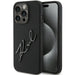 Karl Lagerfeld Silicone Karl Script case for iPhone 15 Pro - black - Cell phone cases and covers<<<HurtelXML