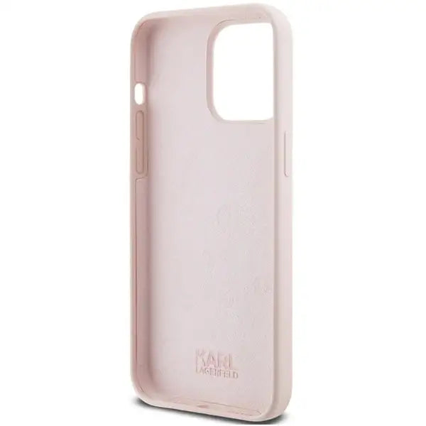 Karl Lagerfeld Silicone Karl Script case for iPhone 15 Pro Max - pink - Cell phone cases and covers<<<HurtelXML