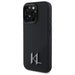 Karl Lagerfeld Silicone Shadow Metal Initial MagSafe iPhone 16 Pro Case - Black - Cell phone cases