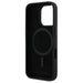 Karl Lagerfeld Silicone Shadow Metal Initial MagSafe iPhone 16 Pro Case - Black - Cell phone cases