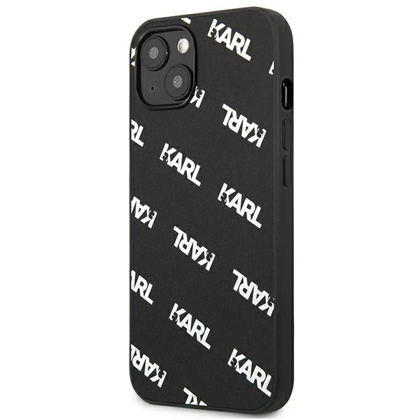 Karl Lagerfeld Allover Case for iPhone 13 mini - Black