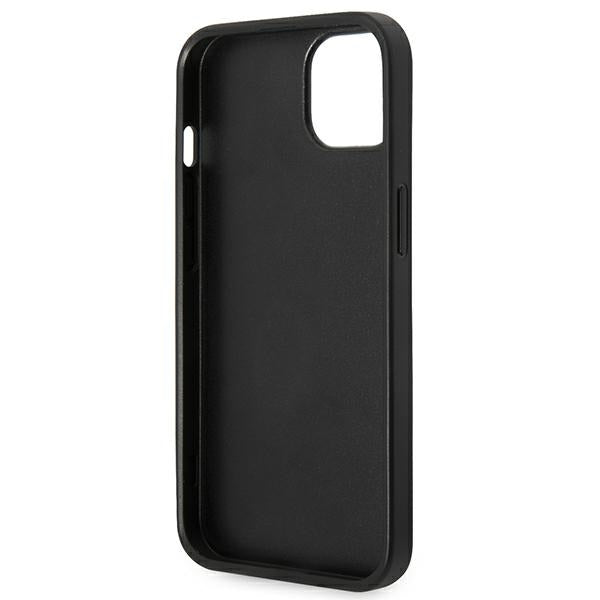 Karl Lagerfeld Saffiano Choupette Head Patch Case for iPhone 14 Plus - Black