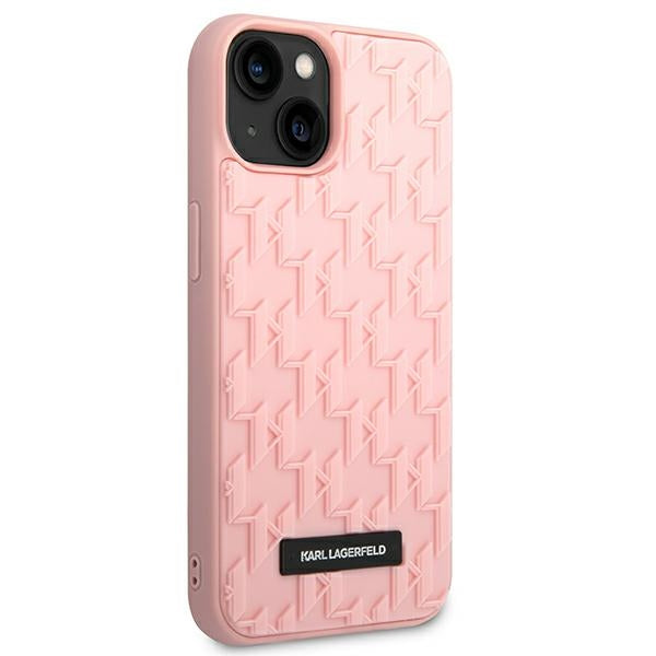 Karl Lagerfeld 3D Monogram Case for iPhone 14 Plus - Pink