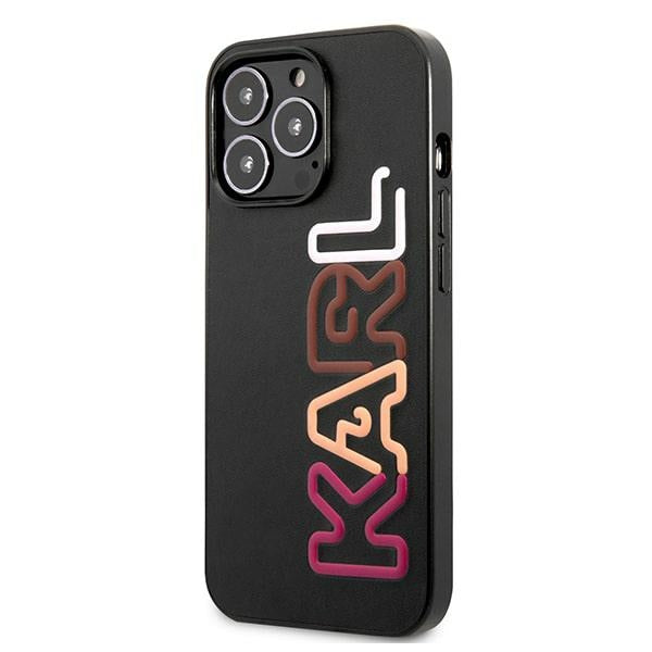 Karl Lagerfeld Multipink Brand Case for iPhone 13 Pro / iPhone 13 - Black