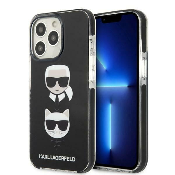 Karl Lagerfeld Karl&amp;Choupette Head Case for iPhone 13 Pro / iPhone 13 - Black