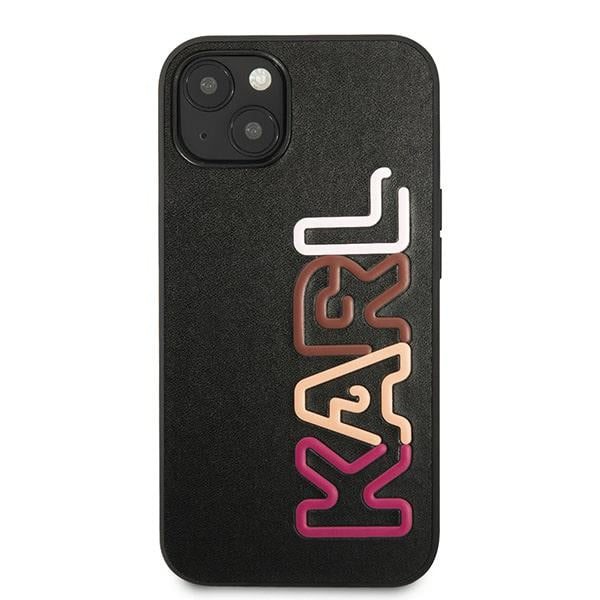 Karl Lagerfeld Multipink Brand iPhone 13 Case - Black