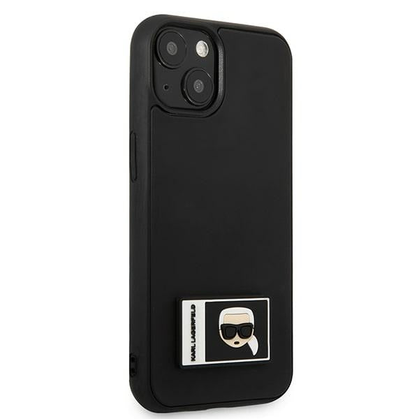Karl Lagerfeld KLHCP13S3DKPK iPhone 13 mini 5,4 "black / black hardcase Ikonik Patch