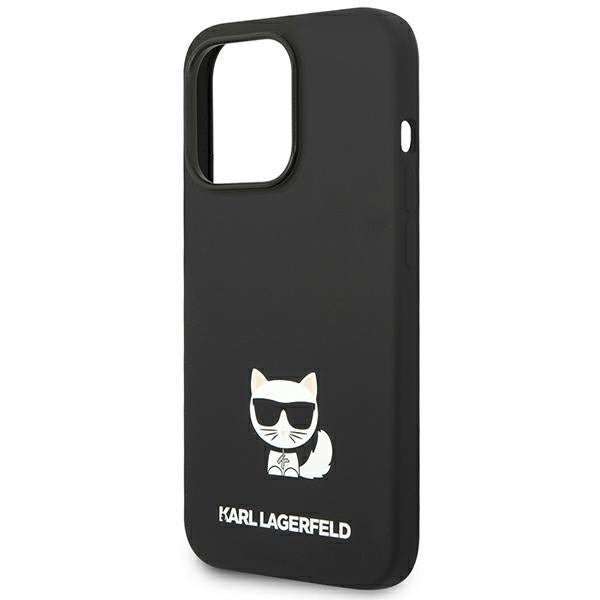 Karl Lagerfeld KLHCP14LSLCTBK iPhone 14 Pro 6.1 "hardcase black / black Silicone Choupette Body