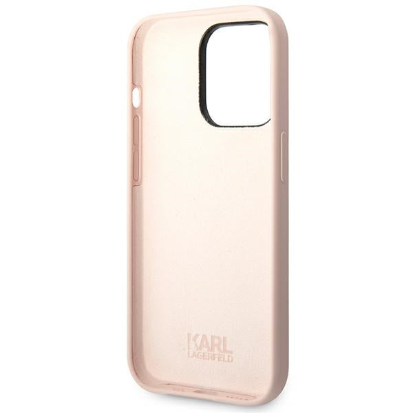 Karl Lagerfeld KLHCP14LSLCTPI iPhone 14 Pro 6.1 "hardcase light pink / light pink Silicone Choupette Body