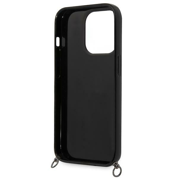 Karl Lagerfeld Color Stripes Strap Case for iPhone 14 Pro - Pink