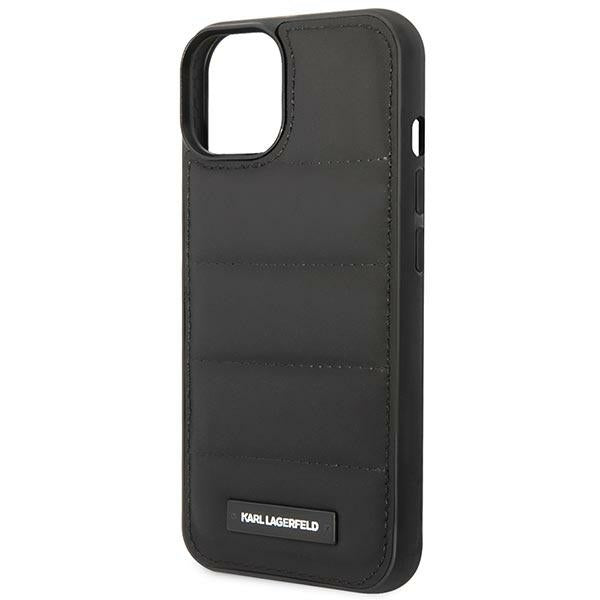 Karl Lagerfeld Puffy Elongated Logo Case for iPhone 14 Plus - Black