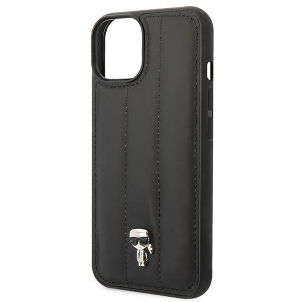 Karl Lagerfeld Puffy Ikonik Pin Case for iPhone 14 Plus - Black