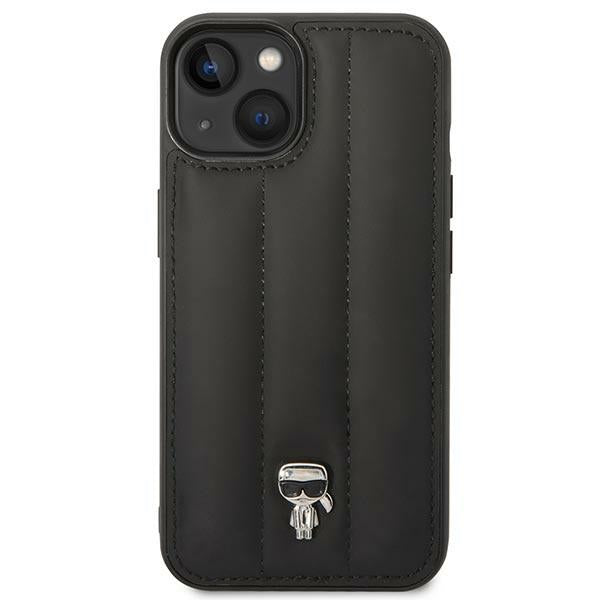 Karl Lagerfeld Puffy Ikonik Pin Case for iPhone 14 Plus - Black