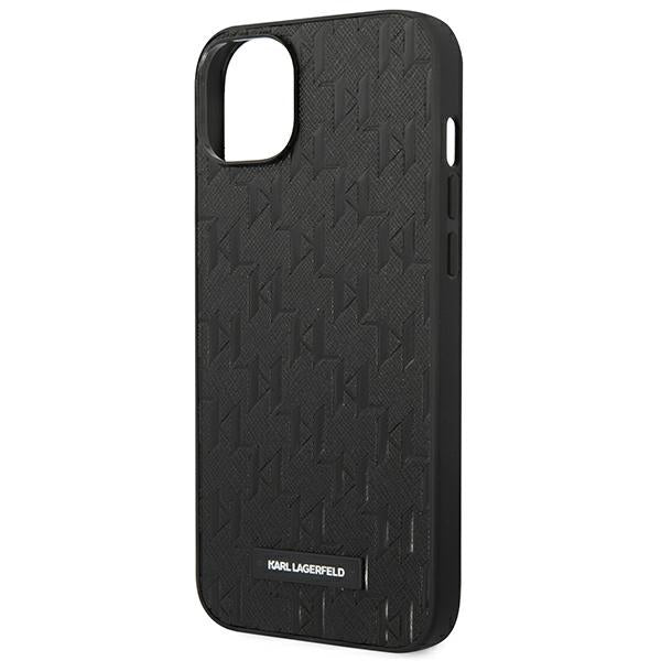 Karl Lagerfeld KLHCP14MSAKLHPK iPhone 14 Plus 6.7 "hardcase black / black Saffiano Mono Metal Logo