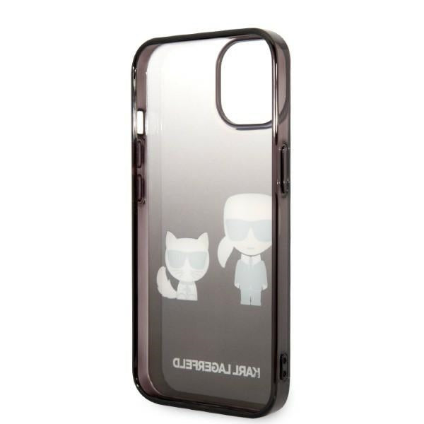 Karl Lagerfeld KLHCP14MTGKCK iPhone 14 Plus 6,7 "hardcase black / black Gradient Ikonik Karl &amp; Choupette