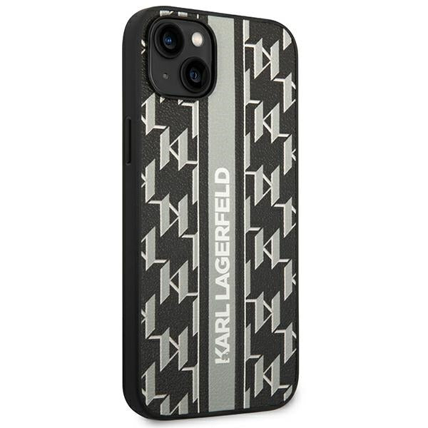 Karl Lagerfeld KLHCP14SPGKLSKG iPhone 14 6.1 "hardcase gray / gray Monogram Stripe