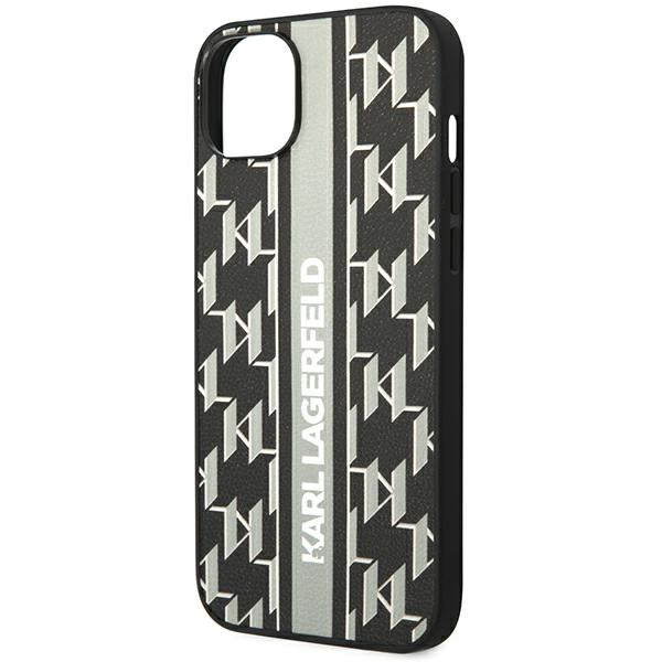 Karl Lagerfeld KLHCP14SPGKLSKG iPhone 14 6.1 "hardcase gray / gray Monogram Stripe