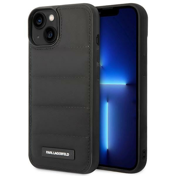 Karl Lagerfeld Puffy Elongated Logo iPhone 14 Case - Black